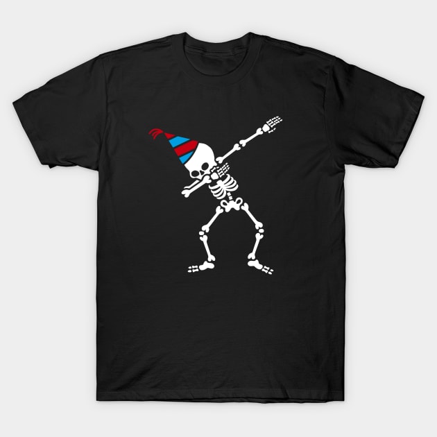 Dab skeleton dabbing birthday party T-Shirt by LaundryFactory